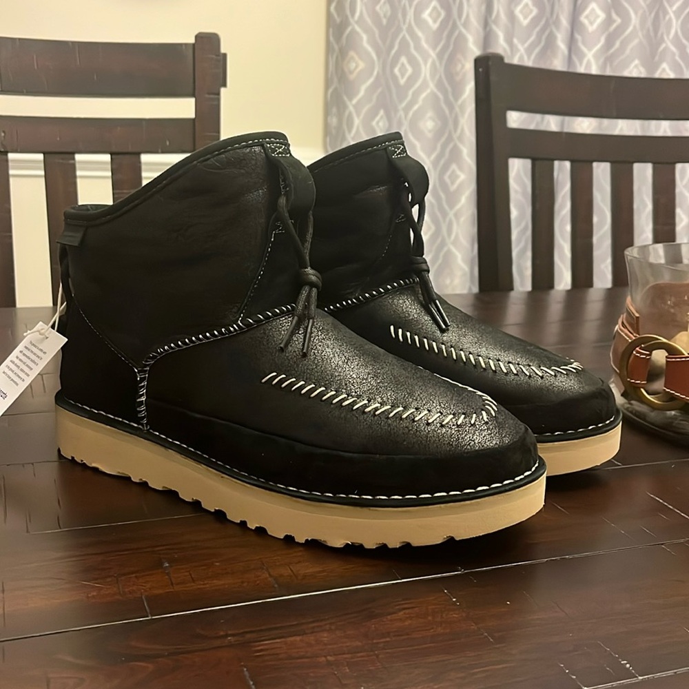 Ugg Australia Campfire Crafted Regenerate Boots black new Mens Size 13